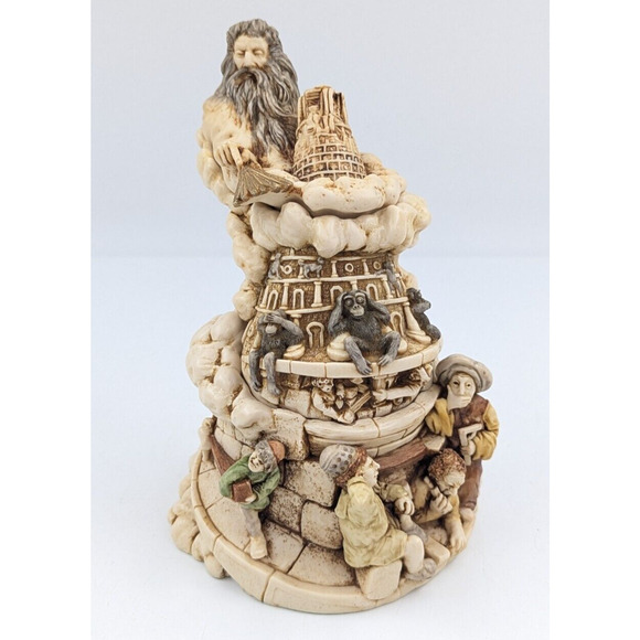 Harmony Kingdom Babbling Heights Biblical Treasure Jest Tower of Babel Signed